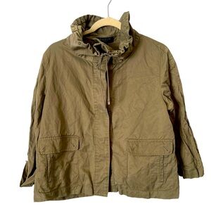 Talbots Petites Olive Green‎ Lightweight Jacket 16p